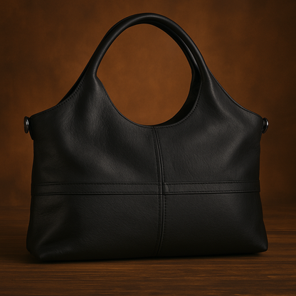 Elegante bolso bandolera de piel para mujer