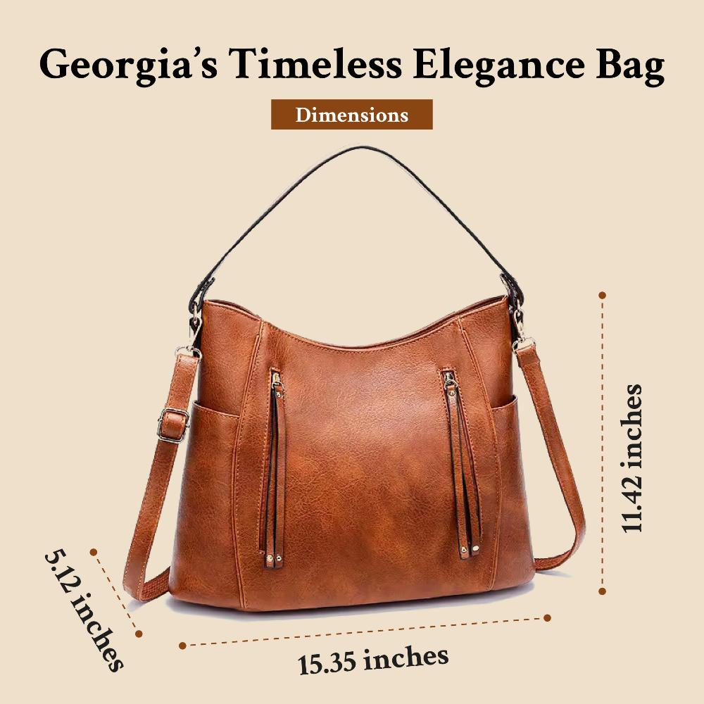 Elegancia atemporal de Georgia | Bolso de hombro vintage