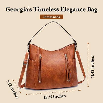 Elegancia atemporal de Georgia | Bolso de hombro vintage