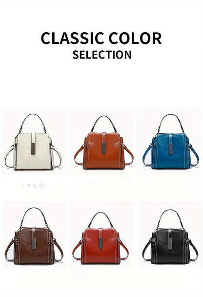 Bolso bandolera retro con correa ajustable